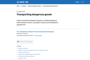 Transporting Dangerous Goods